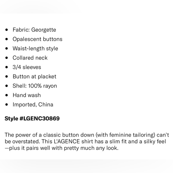 L’AGENCE RYAN BUTTON UP SHIRT - Picture 9 of 9